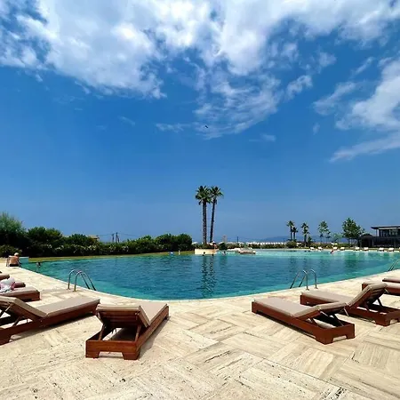 Beach And Garden In Talea Coast Apartment